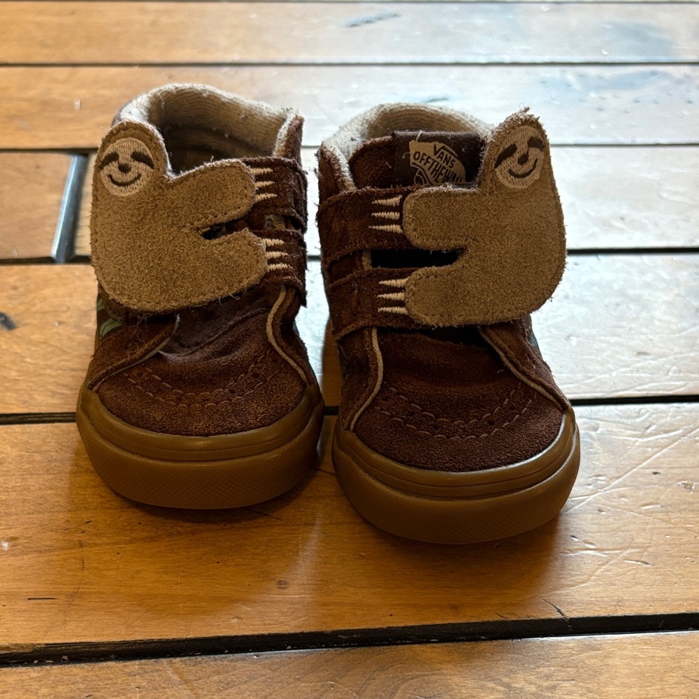 Vans SK8-Mid Sloth Reissue V Toddler Trainers Baby Shoes Size 5